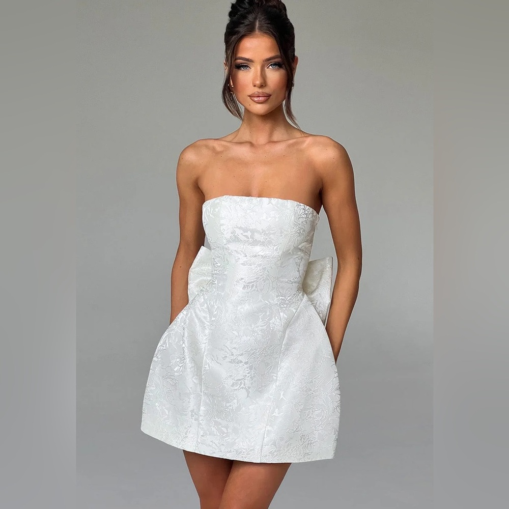 BABYBOO ELENORA MINI DRESS - IVORY